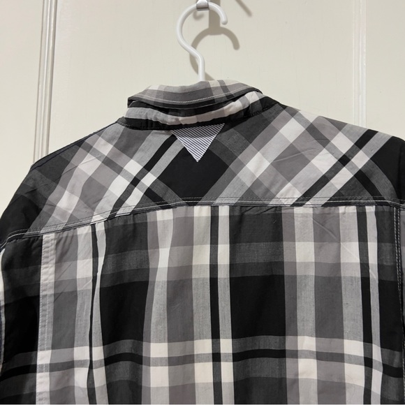 Black Ice Black and White Plaid Button Down - Picture 3 of 9